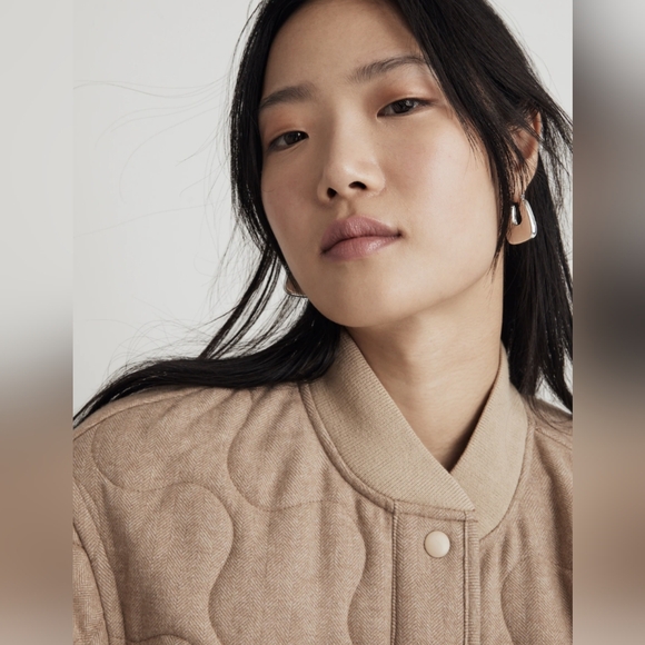 Madewell Quilted Oversized Bomber Jacket - Picture 4 of 8